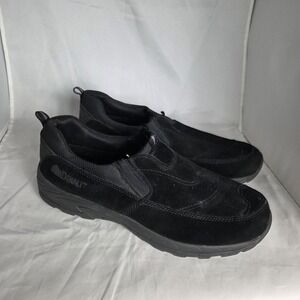 Denali Shoes Mens Size 13 Black Slip On Suede Walking Comfort Loafers